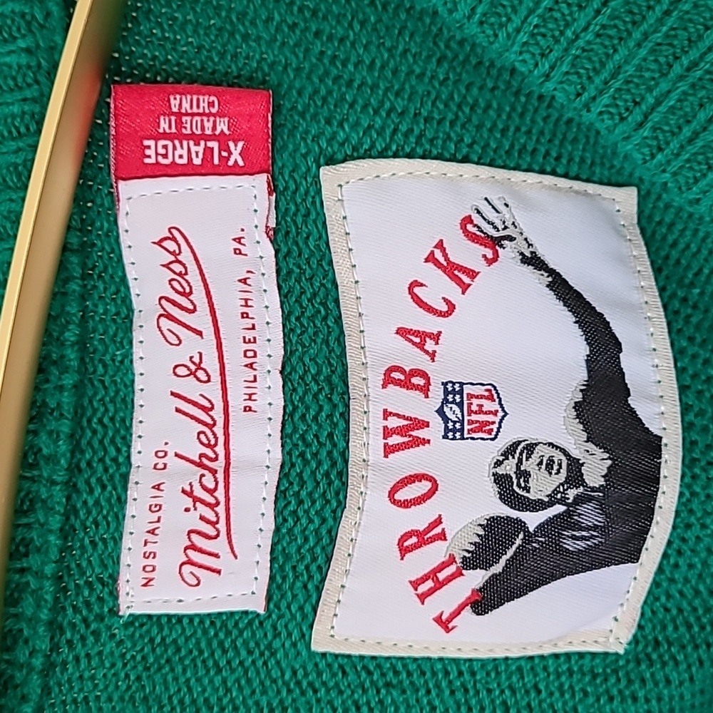 Mitchell & Ness Throwbacks Green Philadelphia Eag… - image 2